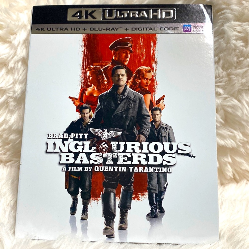 Inglorious Basterds Quentin Tarantino 4K Ultra HD + Blu-Ray movie New